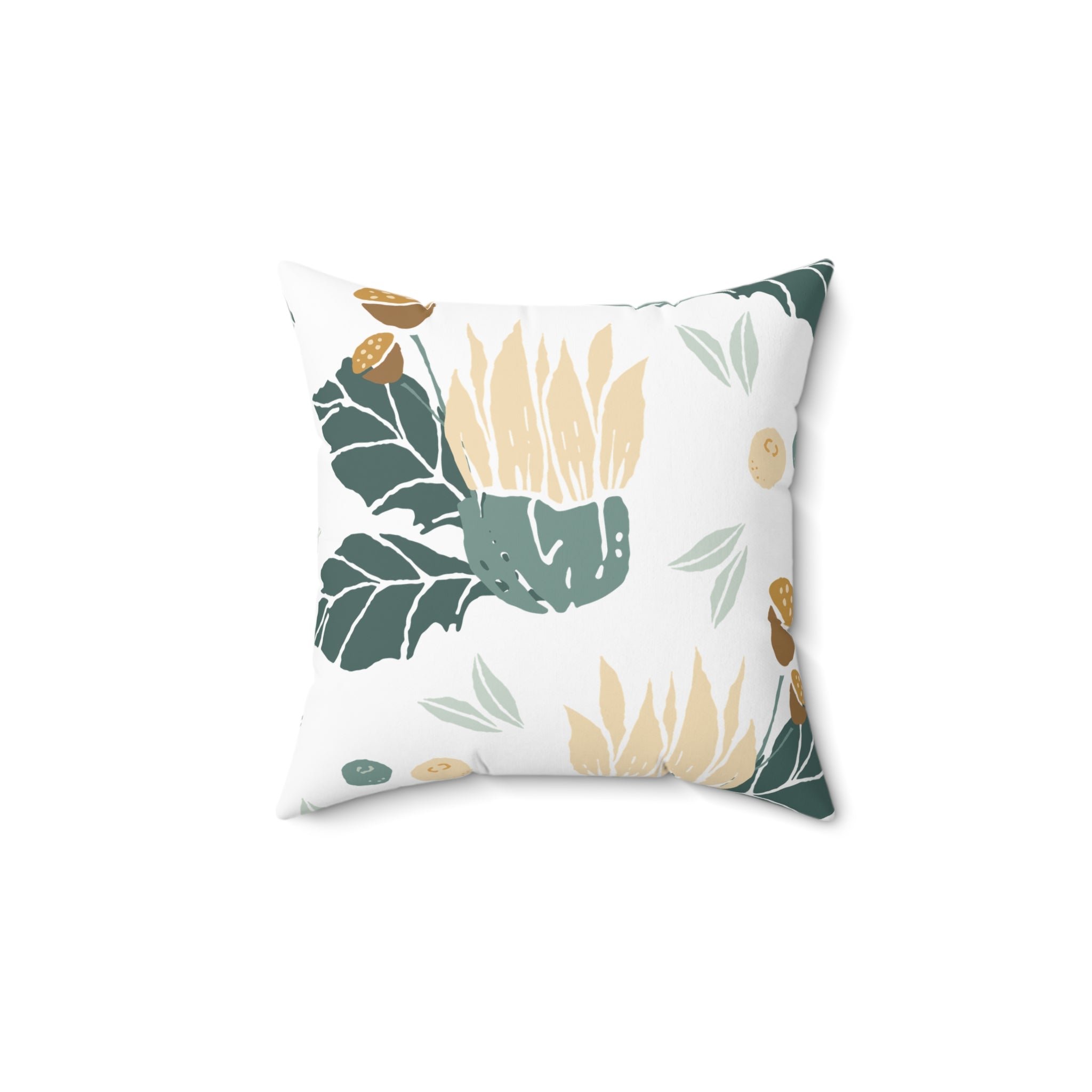 Elegant Thistle Botanical Decorative Pillow – Nature-Inspired Home Accent