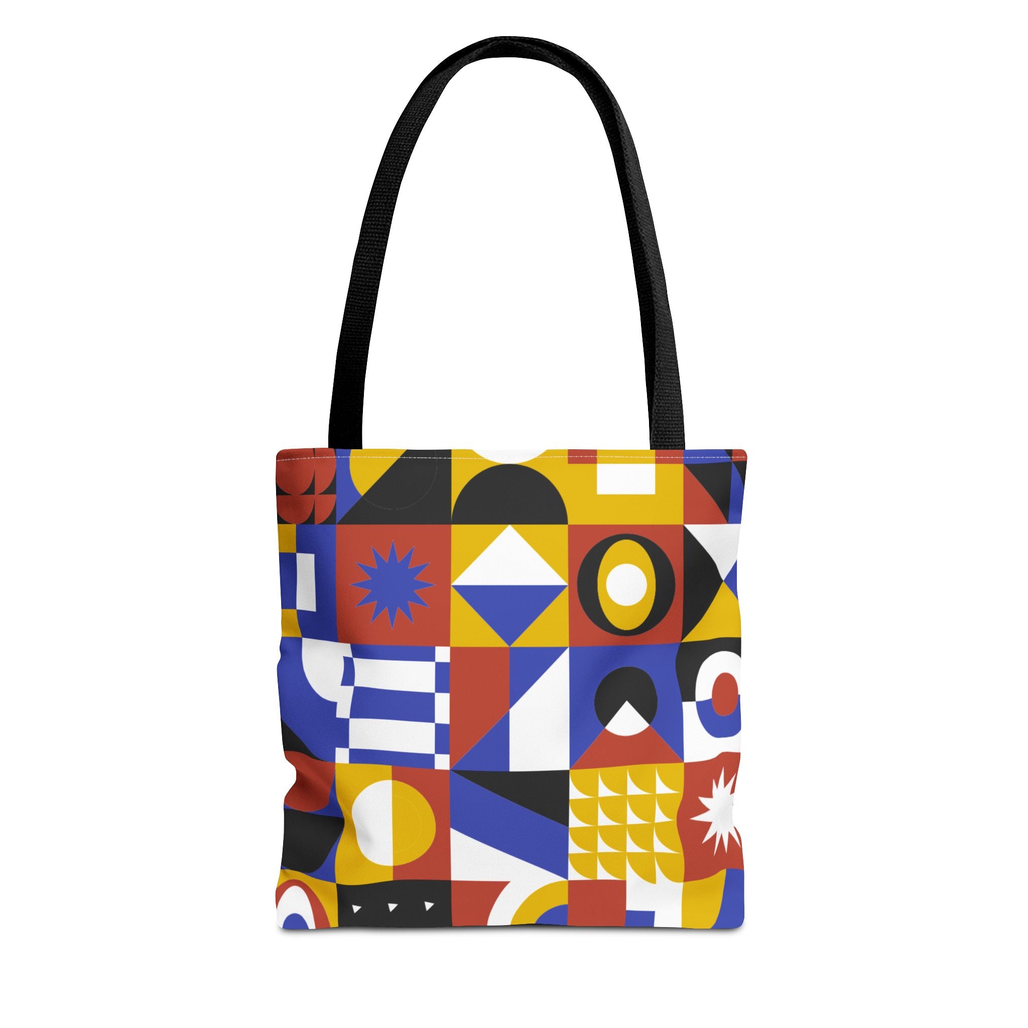 Bold Geometric Pattern Tote Bag – Vibrant and Stylish Carry-All