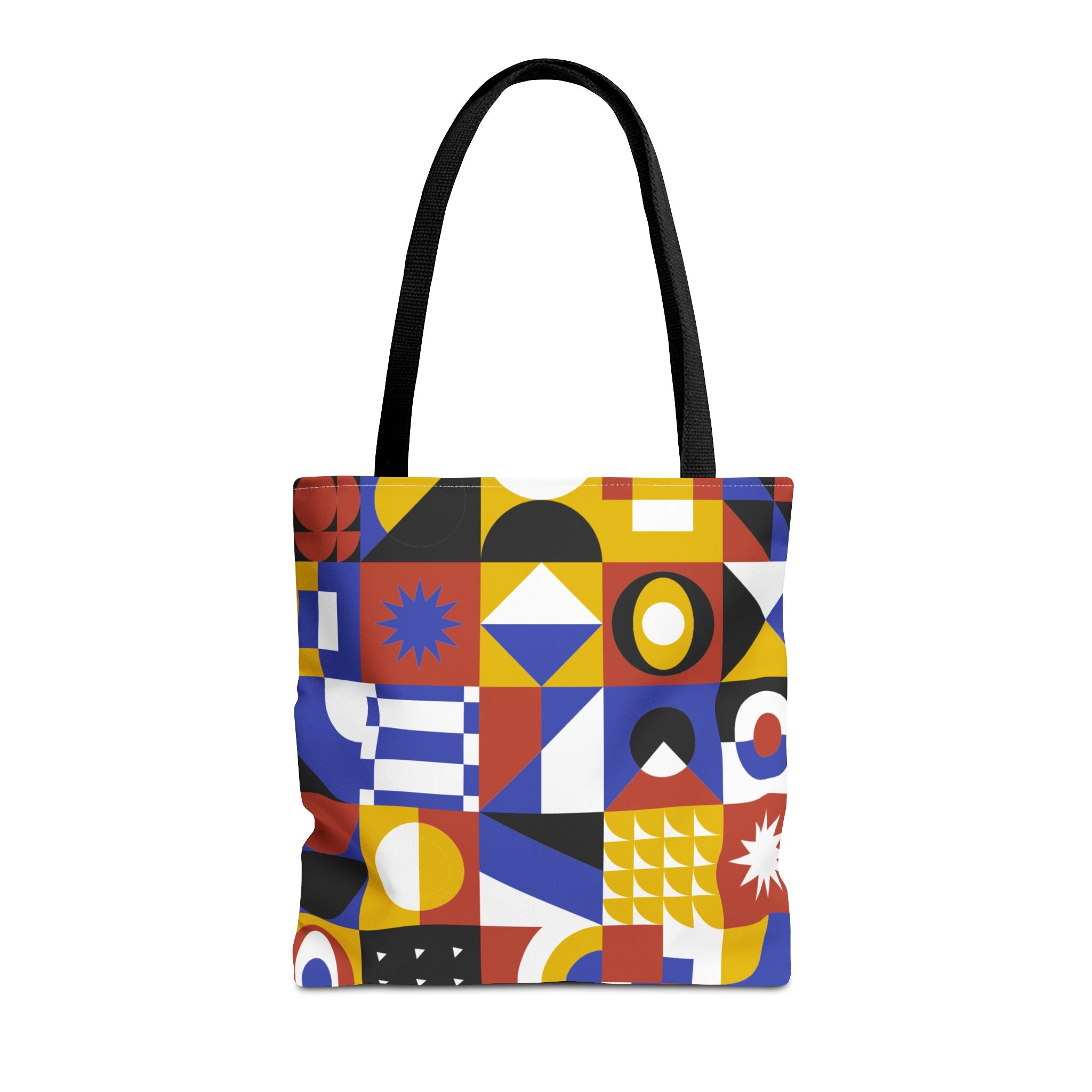 Bold Geometric Pattern Tote Bag – Vibrant and Stylish Carry-All